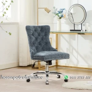 Chenille Kursi Kerja Kantor Kain Canvas Desain Modern Hasan Putra Furniture Jepara - Indonesia Furniture