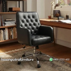 Colamy Kursi Kerja Direktur Kain Kulit Sintetis Minimalis Hasan Putra Furniture Jepara - Indonesia Furniture