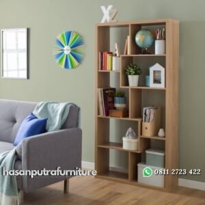 Rak Buku Kabinet Jati Minimalis Hasan Putra Furniture Jepara - Indonesia Furniture