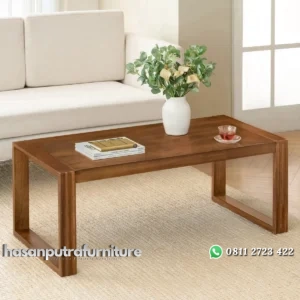 Douglas Meja Tamu Finishing Walnut Minimalis Modern Hasan Putra Furniture Jepara - Indonesia Furniture
