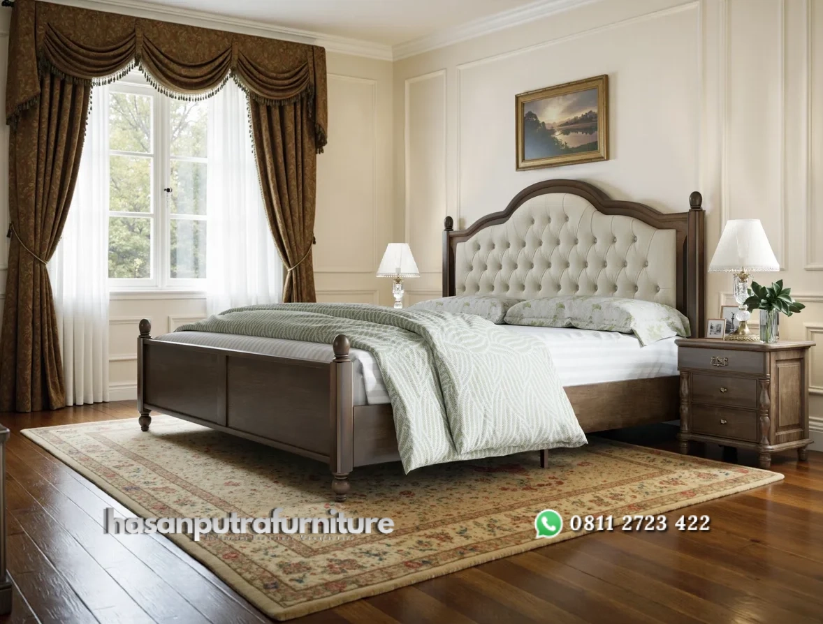 Ebillal Tempat Tidur Jok Kain Desain Klasik Modern Hasan Putra Furniture Jepara - Indonesia Furniture 3 Ebillal Tempat Tidur Jok Kain Desain Klasik Modern Hasan Putra Furniture Jepara - Indonesia Furniture - Gambar 3
