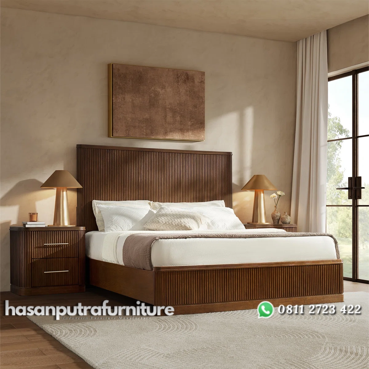 Ericka Tempat Tidur Kayu Jati Solid Mewah Minimalis Hasan Putra Furniture Jepara - Indonesia Furniture 2 Ericka Tempat Tidur Kayu Jati Solid Mewah Minimalis Hasan Putra Furniture Jepara - Indonesia Furniture - Gambar 2