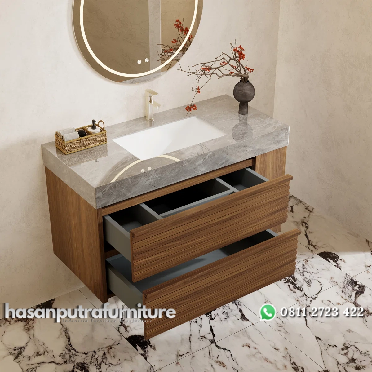 FANZO Wastafel Cabinet Serbaguna Kayu Jati Minimalis Hasan Putra Furniture Jepara - Indonesia Furniture 3 FANZO Wastafel Cabinet Serbaguna Kayu Jati Minimalis Hasan Putra Furniture Jepara - Indonesia Furniture - Gambar 3