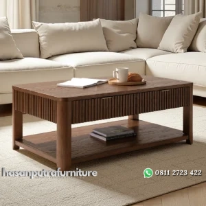 Fransisco Meja Tamu Rustic Minimalis Modern Terbaru Hasan Putra Furniture Jepara - Indonesia Furniture