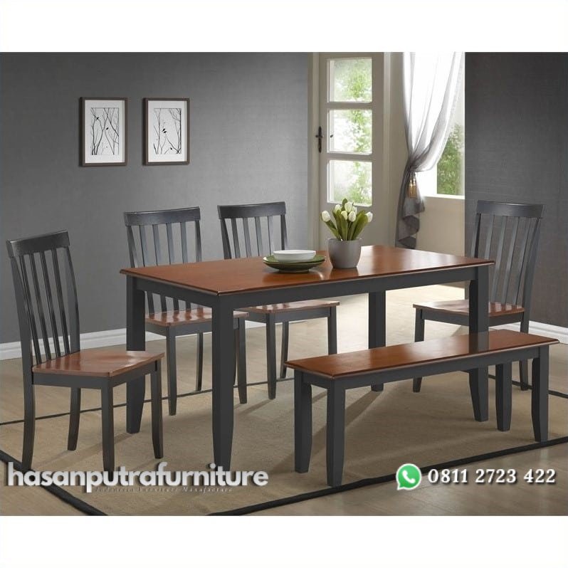 Full Set Meja Makan Minimalis Hasan Putra Furniture Jepara - Indonesia Furniture 2 Full Set Meja Makan Minimalis Hasan Putra Furniture Jepara - Indonesia Furniture - Gambar 2
