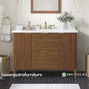 GABI Wastafel Kabinet Serbaguna Kayu Jati Minimalis Hasan Putra Furniture Jepara - Indonesia Furniture