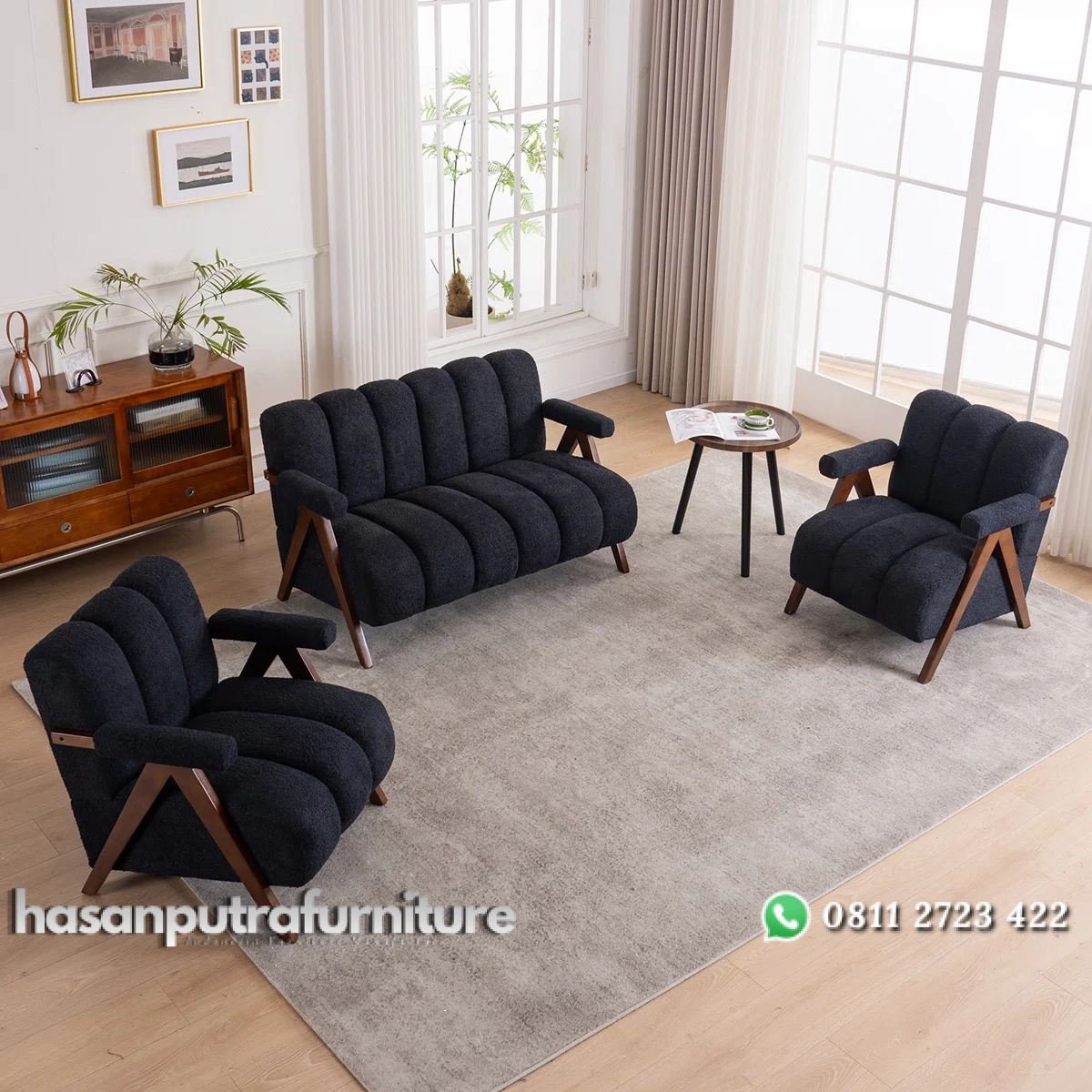 George Callen Set Sofa Tamu Kekinian Kayu Jati Minimalis Hasan Putra Furniture Jepara - Indonesia Furniture 2 George Callen Set Sofa Tamu Kekinian Kayu Jati Minimalis Hasan Putra Furniture Jepara - Indonesia Furniture - Gambar 2