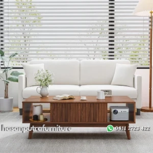 George Meja Tamu Minimalis Kayu Jati Terbaru Hasan Putra Furniture Jepara - Indonesia Furniture