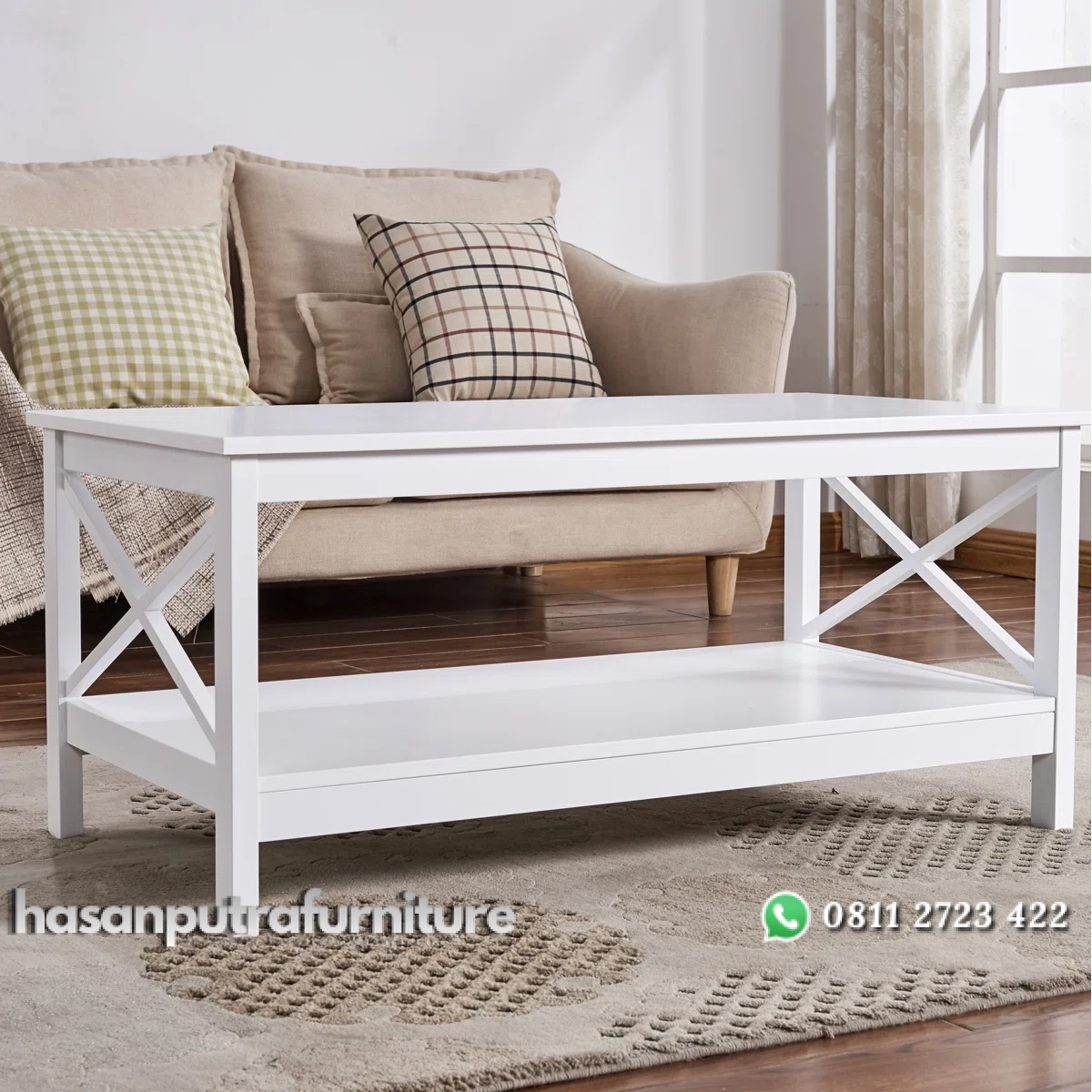 Gracie Meja Tamu Cat Duco Putih Desain Minimalis Hasan Putra Furniture Jepara - Indonesia Furniture 2 Gracie Meja Tamu Cat Duco Putih Desain Minimalis Hasan Putra Furniture Jepara - Indonesia Furniture - Gambar 2