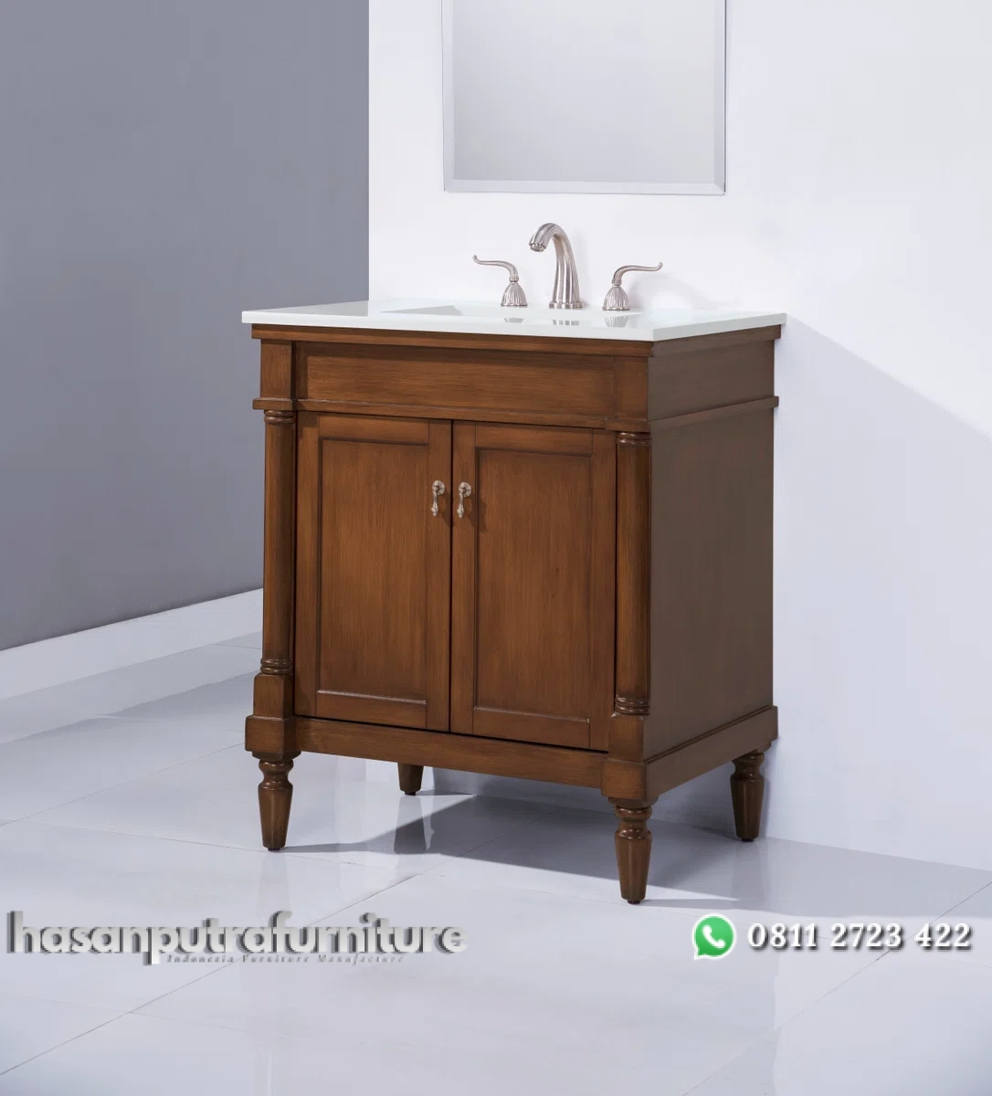 ISSABEL Wastafel Cabinet Serbaguna Klasik Kayu Jati Hasan Putra Furniture Jepara - Indonesia Furniture 2 ISSABEL Wastafel Cabinet Serbaguna Klasik Kayu Jati Hasan Putra Furniture Jepara - Indonesia Furniture - Gambar 2