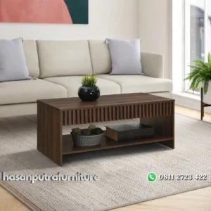 Irwin Meja Tamu Kayu Jati Desain Minimalis Jepara Hasan Putra Furniture Jepara - Indonesia Furniture