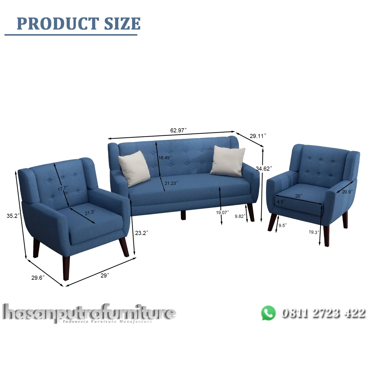 Jaqueze Set Sofa Tamu Minimalis Modern Kain Canvas Hasan Putra Furniture Jepara - Indonesia Furniture 2 Jaqueze Set Sofa Tamu Minimalis Modern Kain Canvas Hasan Putra Furniture Jepara - Indonesia Furniture - Gambar 2