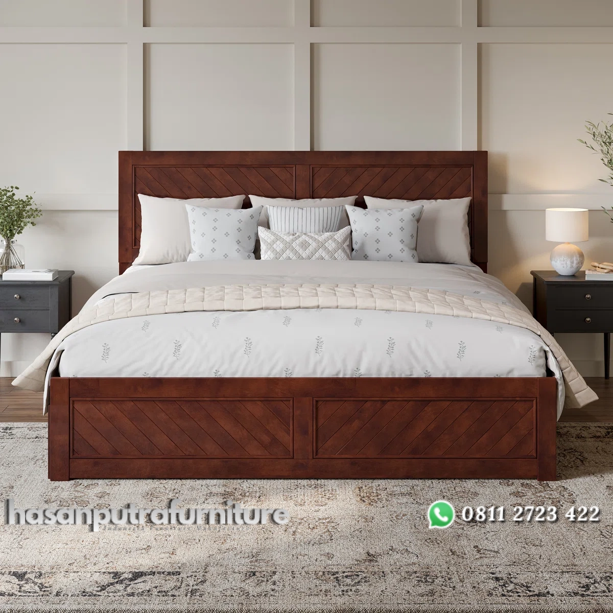 Jeinny Tempat Tidur Double Bed Kayu Jati Minimalis Hasan Putra Furniture Jepara - Indonesia Furniture 1 Jeinny Tempat Tidur Double Bed Kayu Jati Minimalis Hasan Putra Furniture Jepara - Indonesia Furniture