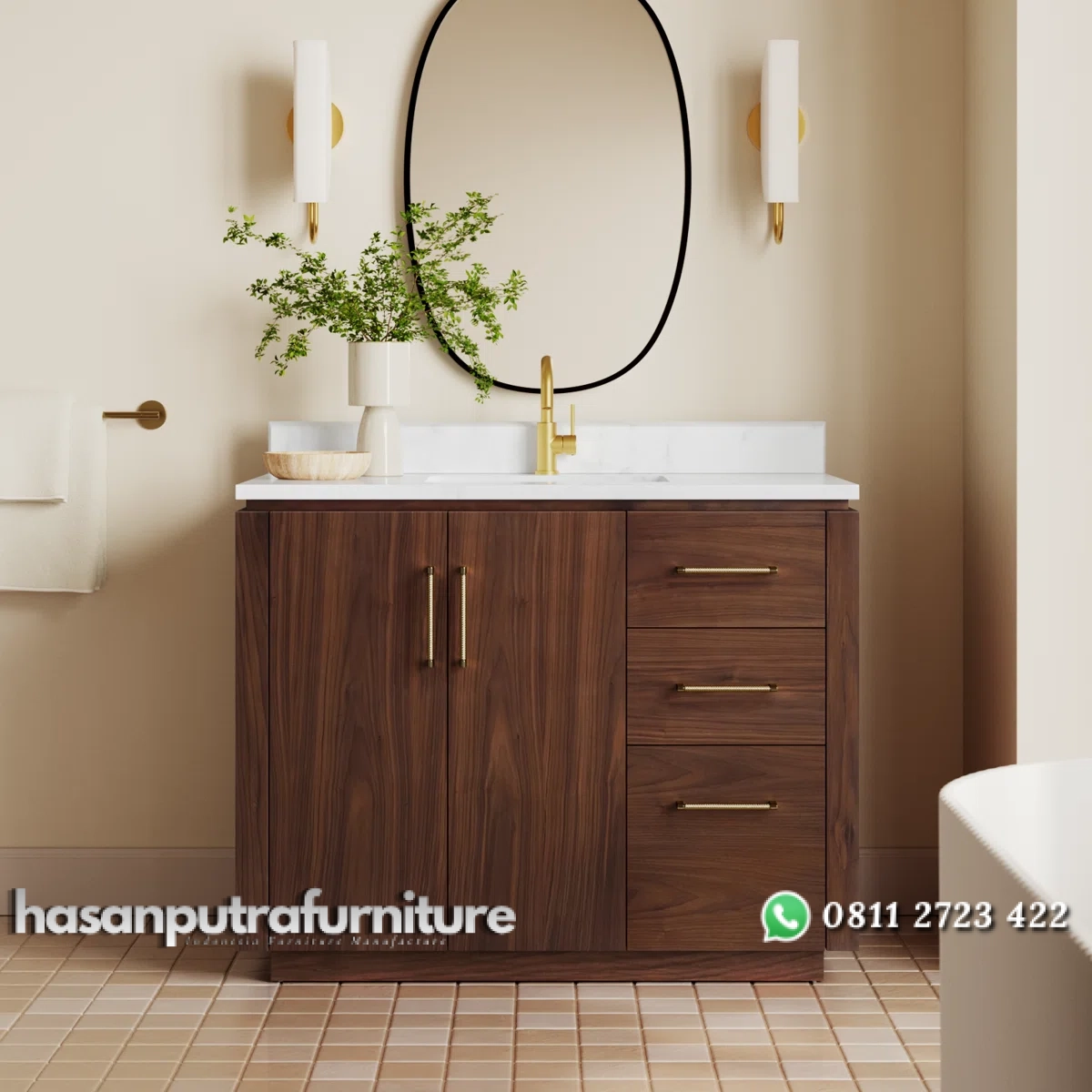 KEVIN Wastafel Cabinet Kayu Jati Desain Minimalis Hasan Putra Furniture Jepara - Indonesia Furniture 1 KEVIN Wastafel Cabinet Kayu Jati Desain Minimalis Hasan Putra Furniture Jepara - Indonesia Furniture