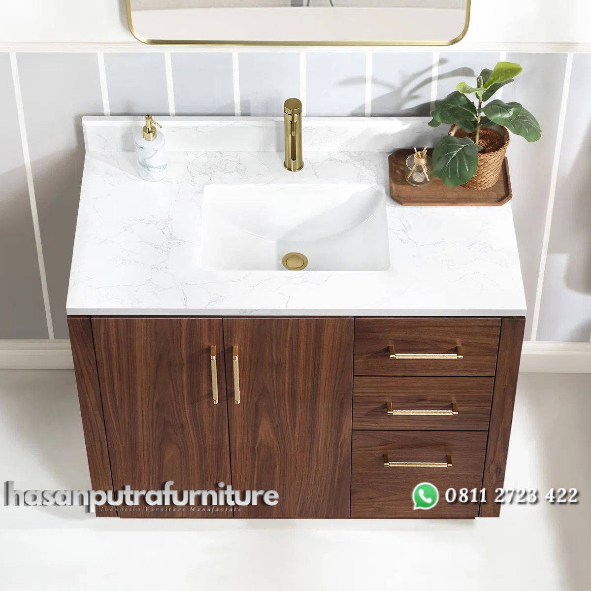 KEVIN Wastafel Cabinet Kayu Jati Desain Minimalis Hasan Putra Furniture Jepara - Indonesia Furniture 3 KEVIN Wastafel Cabinet Kayu Jati Desain Minimalis Hasan Putra Furniture Jepara - Indonesia Furniture - Gambar 3