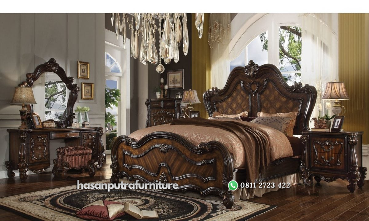 Kamar Tempat Tidur Mewah 1 Set Hasan Putra Furniture Jepara - Indonesia Furniture 1 Kamar Tempat Tidur Mewah 1 Set Hasan Putra Furniture Jepara - Indonesia Furniture