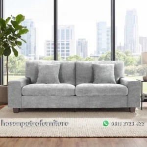 Karlita Sofa Tamu 3 Seater Minimalis Kain Canvas Modern Hasan Putra Furniture Jepara - Indonesia Furniture