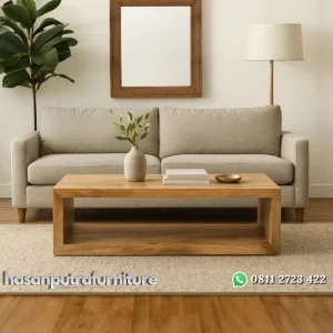 Keli Walpore Meja Tamu Kayu Jati Solid Modern Hasan Putra Furniture Jepara - Indonesia Furniture