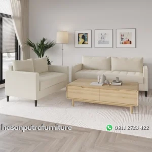 Kimberly Set Sofa Tamu Minimalis Modern terbaru Hasan Putra Furniture Jepara - Indonesia Furniture