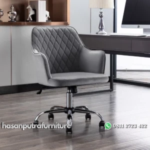 Kursi Kerja Kantor Minimalis Modern Kain Beludru Hasan Putra Furniture Jepara - Indonesia Furniture