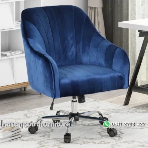 Kursi Kerja Staff Kantor Kain Beludru Minimalis Hasan Putra Furniture Jepara - Indonesia Furniture
