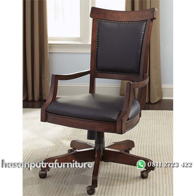 Kursi Kerja Kayu Jati Hidrolik Hasan Putra Furniture Jepara - Indonesia Furniture 1 Kursi Kerja Kayu Jati Hidrolik Hasan Putra Furniture Jepara - Indonesia Furniture