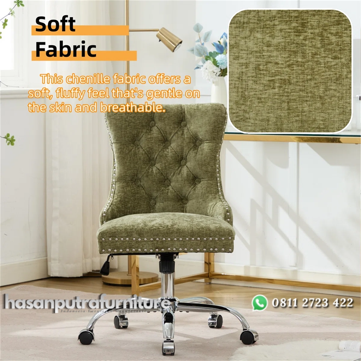 Kursi Kerja Kantor Putar Model Minimalis Modern Hasan Putra Furniture Jepara - Indonesia Furniture 2 Kursi Kerja Kantor Putar Model Minimalis Modern Hasan Putra Furniture Jepara - Indonesia Furniture - Gambar 2
