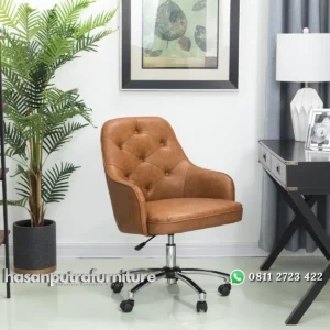 Kursi Kerja Staff Kantor Kain Kulit Sintetis Minimalis Hasan Putra Furniture Jepara - Indonesia Furniture