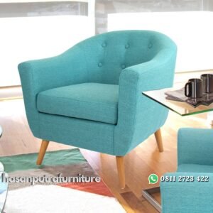 Kursi Sofa Santai 1 Dudukan Retro Jepara Hasan Putra Furniture Jepara - Indonesia Furniture