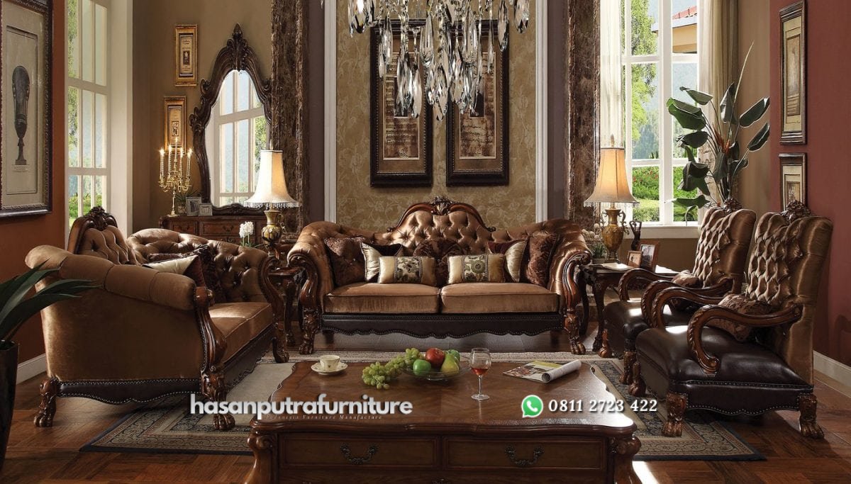 Set Kursi Tamu Sofa Clasic Hasan Putra Furniture Jepara - Indonesia Furniture 1 Set Kursi Tamu Sofa Clasic Hasan Putra Furniture Jepara - Indonesia Furniture