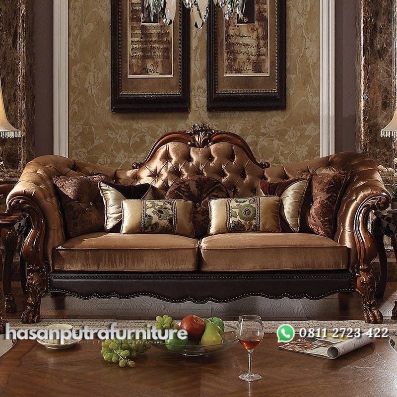 Set Kursi Tamu Sofa Clasic Hasan Putra Furniture Jepara - Indonesia Furniture 2 Set Kursi Tamu Sofa Clasic Hasan Putra Furniture Jepara - Indonesia Furniture - Gambar 2