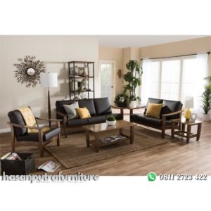 Kursi Tamu Sofa Kayu Jati 1 Set Hasan Putra Furniture Jepara - Indonesia Furniture
