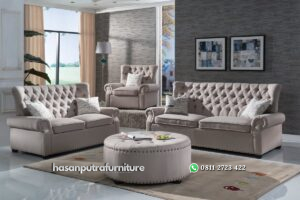 Set Kursi Tamu Sofa Minimalis Modern Hasan Putra Furniture Jepara - Indonesia Furniture