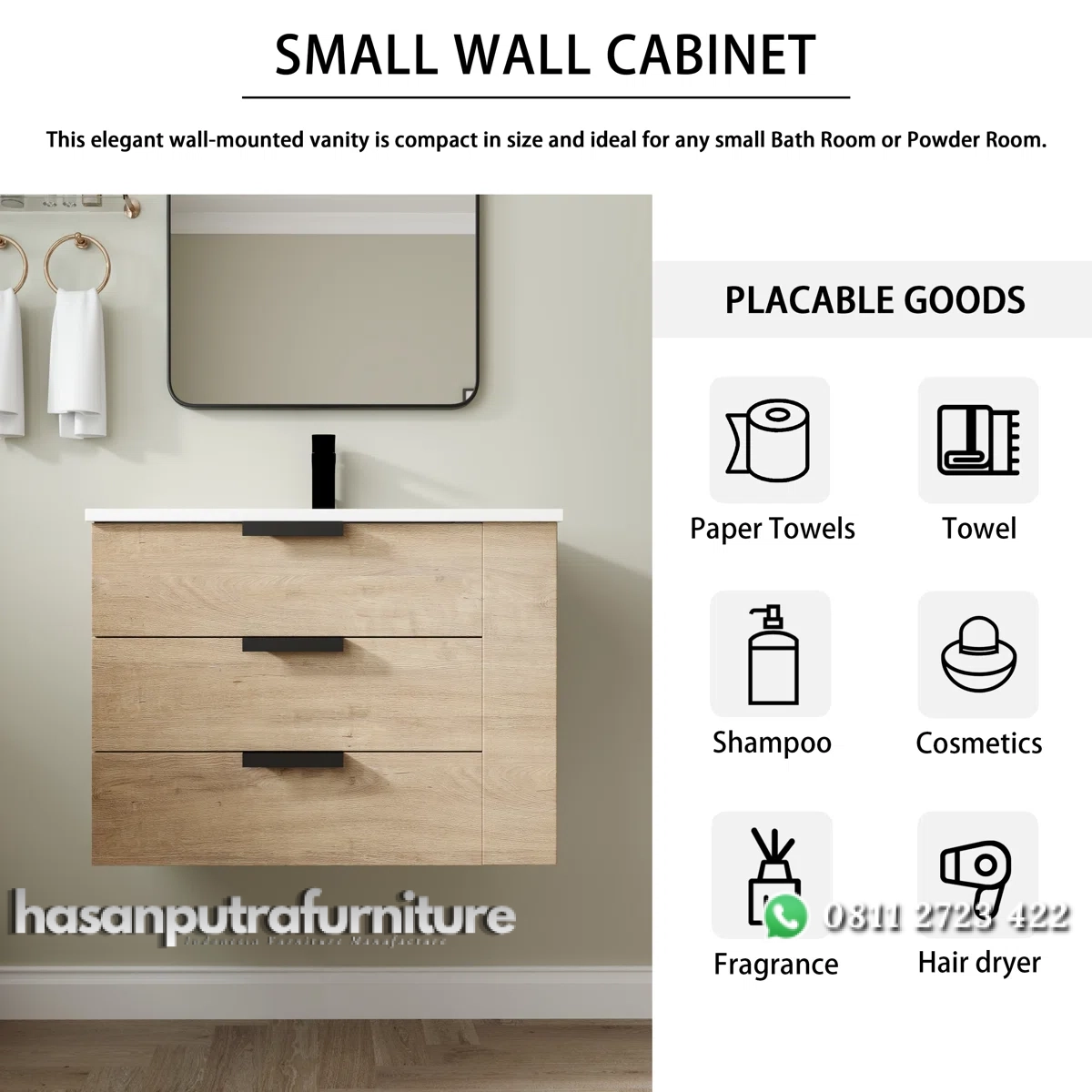 LANA Wastafel Kabinet Minimalis Modern Kayu Jati Hasan Putra Furniture Jepara - Indonesia Furniture 3 LANA Wastafel Kabinet Minimalis Modern Kayu Jati Hasan Putra Furniture Jepara - Indonesia Furniture - Gambar 3