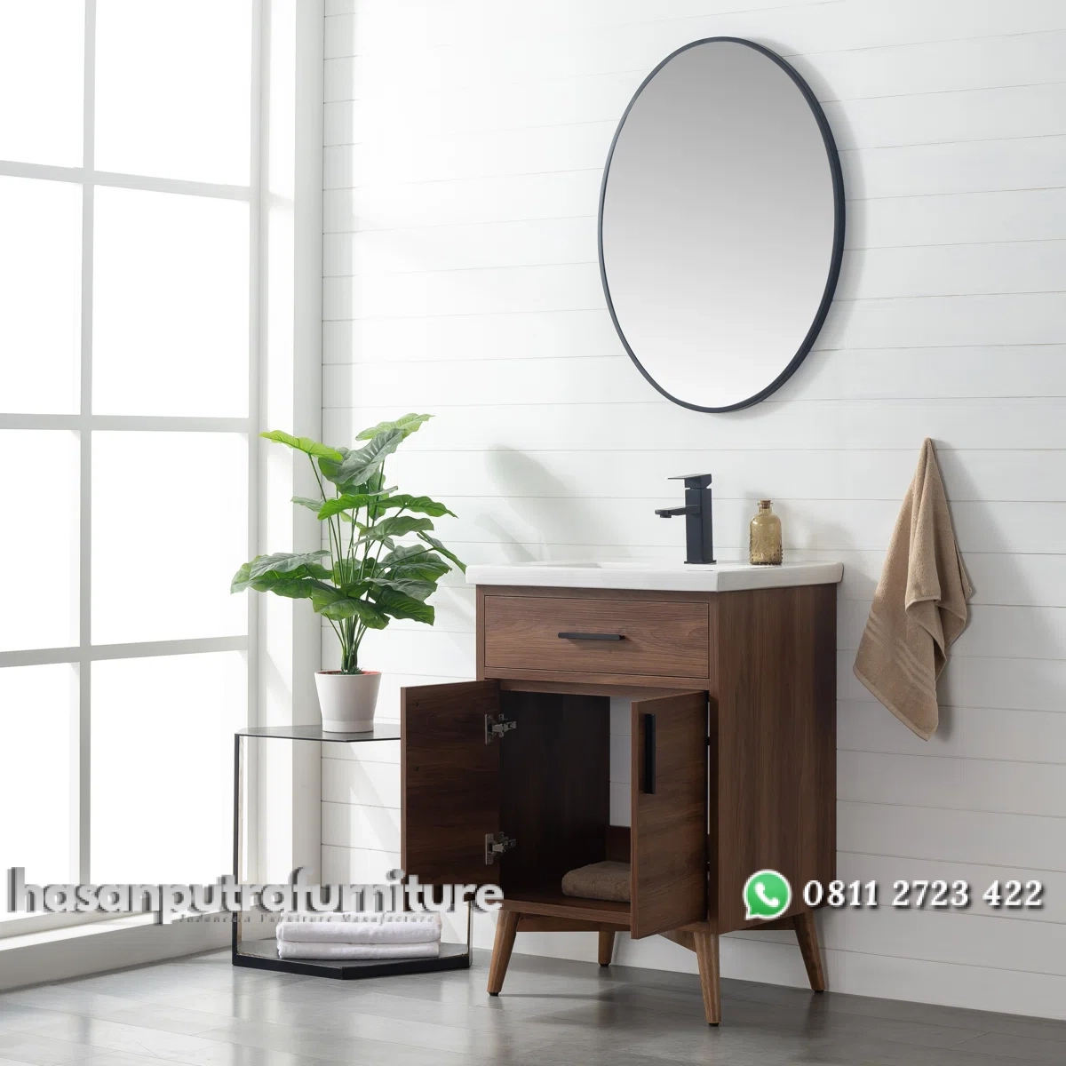 LENNA Wastafel Cabinet Retro Kayu Jati Minimalis Hasan Putra Furniture Jepara - Indonesia Furniture 2 LENNA Wastafel Cabinet Retro Kayu Jati Minimalis Hasan Putra Furniture Jepara - Indonesia Furniture - Gambar 2