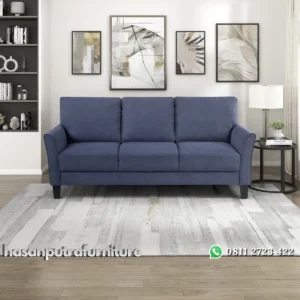 Lafelly Sofa Tamu Minimalis Modern 3 Seater Terbaru Hasan Putra Furniture Jepara - Indonesia Furniture