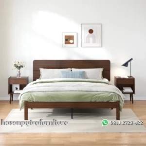 Latfala Tempat Tidur Kayu Jati Desain Minimalis Terbaru Hasan Putra Furniture Jepara - Indonesia Furniture