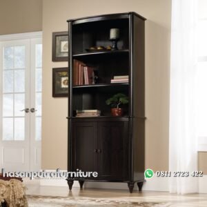Lemari Buku Kayu Jati Minimalis Hasan Putra Furniture Jepara - Indonesia Furniture
