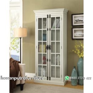 Lemari Buku Pajangan Minimalis Modern Hasan Putra Furniture Jepara - Indonesia Furniture