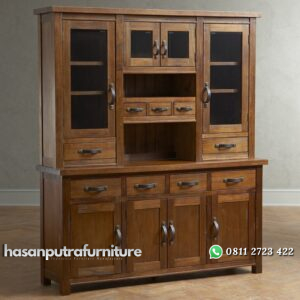 Lemari Cabinet Dapur Kayu Jati Hasan Putra Furniture Jepara - Indonesia Furniture