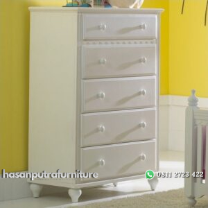 Lemari Laci Minimalis “Putih” Hasan Putra Furniture Jepara - Indonesia Furniture
