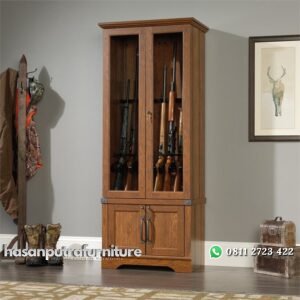 Lemari Pajangan Jati Minimalis Hasan Putra Furniture Jepara - Indonesia Furniture