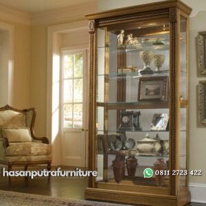 Lemari Pajangan Kaca Hasan Putra Furniture Jepara - Indonesia Furniture
