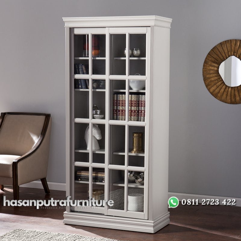 Lemari Pajangan Kaca Pintu Sliding Hasan Putra Furniture Jepara - Indonesia Furniture 1 Lemari Pajangan Kaca Pintu Sliding Hasan Putra Furniture Jepara - Indonesia Furniture