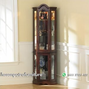 Lemari Pajangan Sudut Hasan Putra Furniture Jepara - Indonesia Furniture