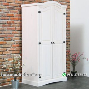 Lemari Pakaian Cat Duco Putih Hasan Putra Furniture Jepara - Indonesia Furniture