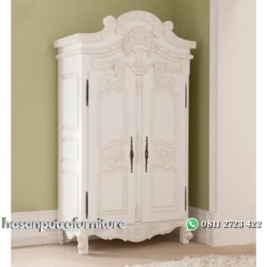 Lemari Pakaian Dua Pintu Ukiran Hasan Putra Furniture Jepara - Indonesia Furniture