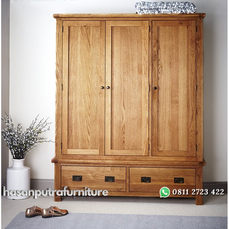 Lemari Pakaian Jati 3 Pintu Hasan Putra Furniture Jepara - Indonesia Furniture 1 Lemari Pakaian Jati 3 Pintu Hasan Putra Furniture Jepara - Indonesia Furniture