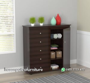 Lemari Pakaian Kecil Minimalis Hasan Putra Furniture Jepara - Indonesia Furniture