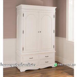 Lemari Pakaian Minimalis Duco Pintu Dua Hasan Putra Furniture Jepara - Indonesia Furniture